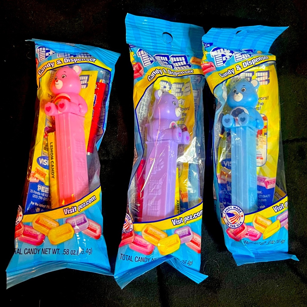 Set of Three Care‎ Bear Pez Dispensers